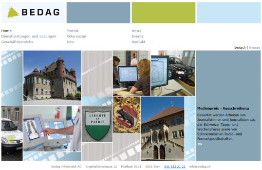 2008 wurde der Webauftritt kundenorientierter und aufgeräumter gestaltet. Das Logo blieb erhalten.